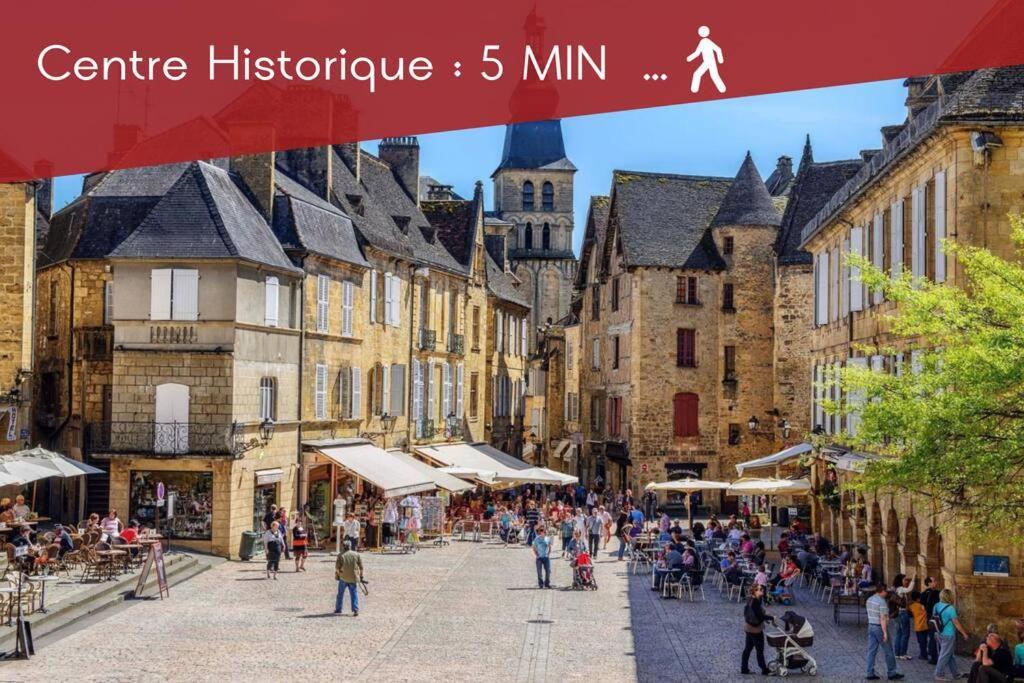 Le Vertigo Proche Centre Histo Avec 2 Parkings Sarlat Exterior foto